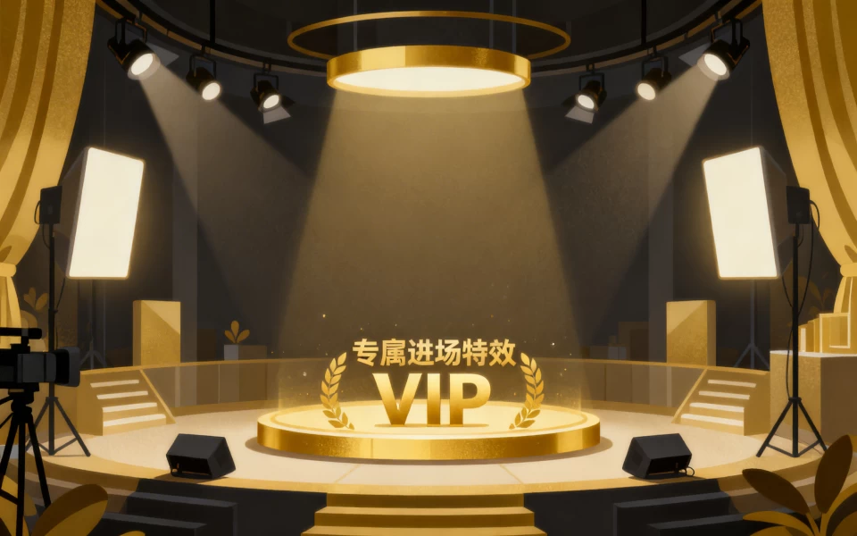 直播间人气暴涨秘诀：进房ID触发特效让大哥更有面子