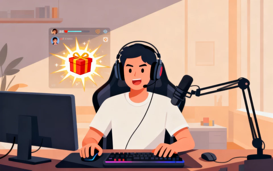 2026游戏直播互动新玩法：全屏特效+自动关机黑屏，让直播间秒变流量密码